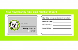 Your New Healthy Kids' Club Member ID Card